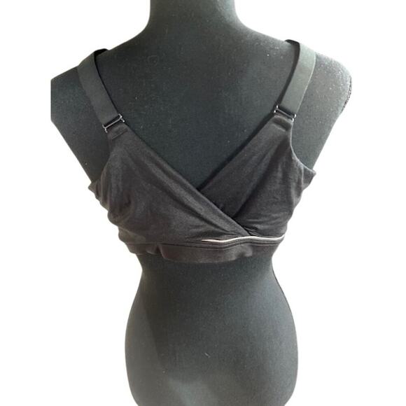 Cacique Black Wireless Comfort Bra 44DD Crossover Back - Picture 2 of 7